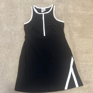 Sage Black and White Athletic Dress